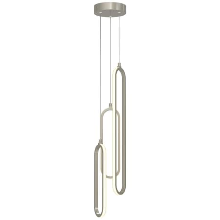 Afx Sienna 3-Light LED Pendant - Painted Nickel SIEP99LAJD1NPRND3